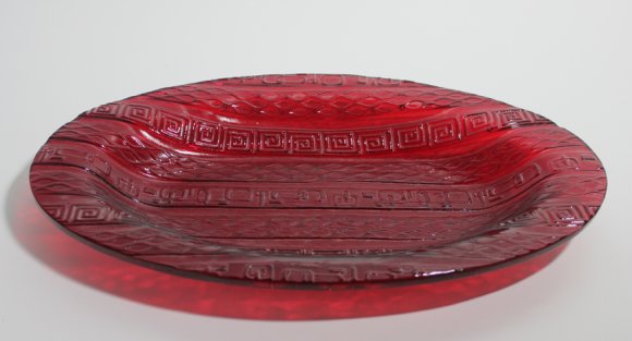 Red Deco Platter